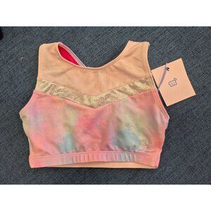 Girls Retro Tie-Dye Sports Bra & Shorts Set - More Than Magic XS 4/5